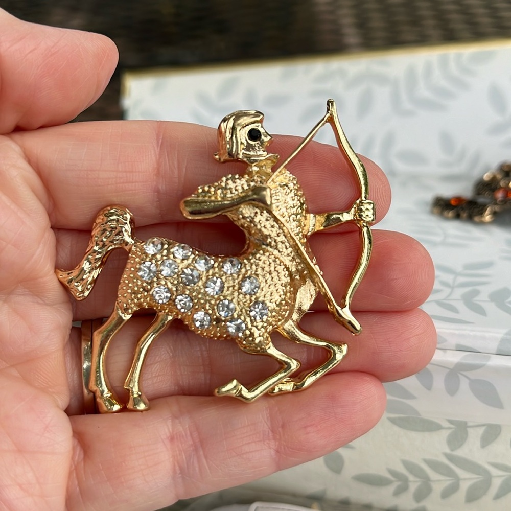 Brooch- Sagittarius, Vintage Style,NIP